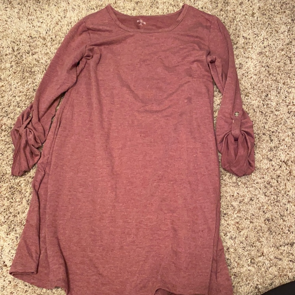 SO 3/4 Sleeve Sweater Swing Dress